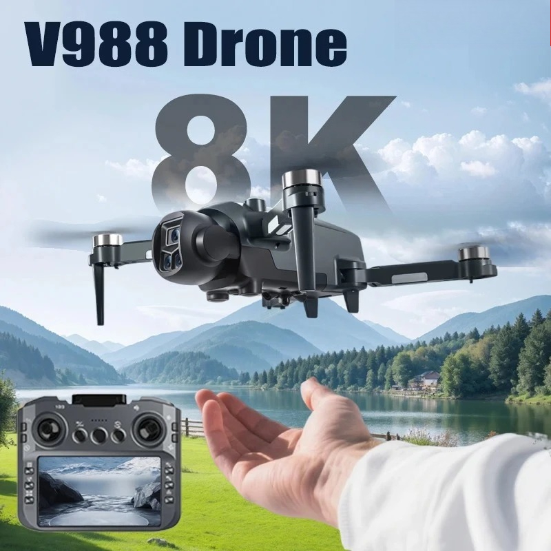 Drone Photogrammetry - Original V988 Drone 8K HD Dual
