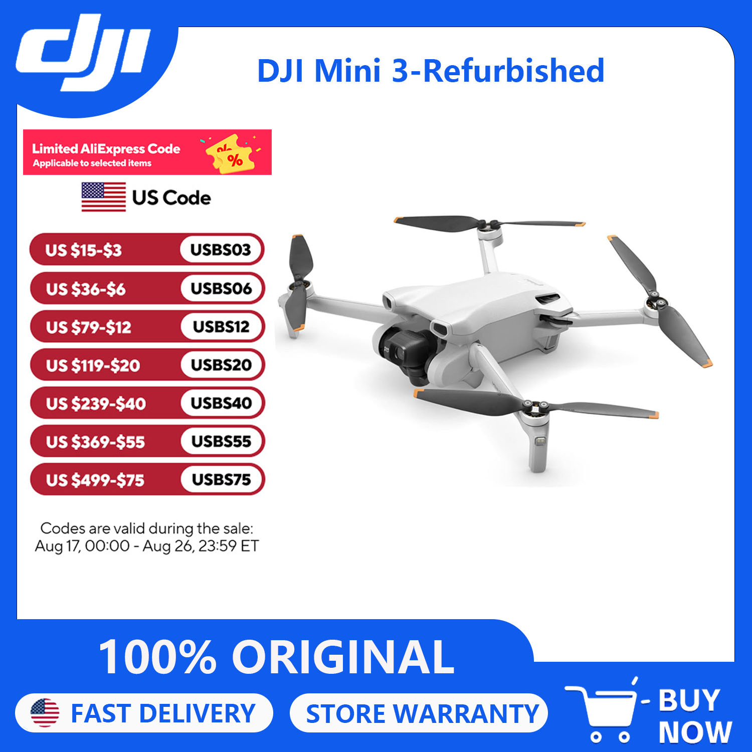 Refurbish DJI Mini 3 Drones wi - огляд і ціна Drone Video Production