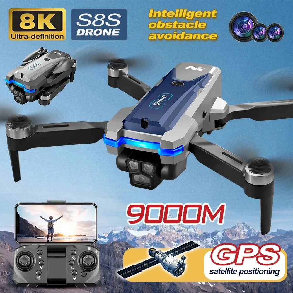 S8S GPS Drone 5G Wifi 8K HD Du - огляд і ціна Drone Cinematic